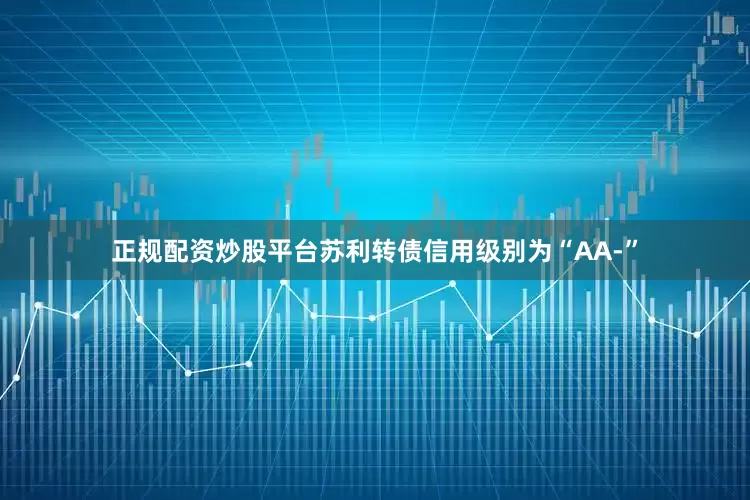 正规配资炒股平台苏利转债信用级别为“AA-”