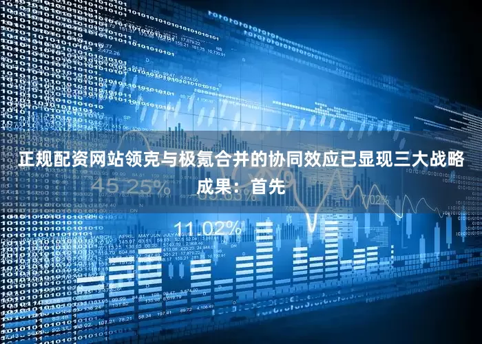 正规配资网站领克与极氪合并的协同效应已显现三大战略成果：首先